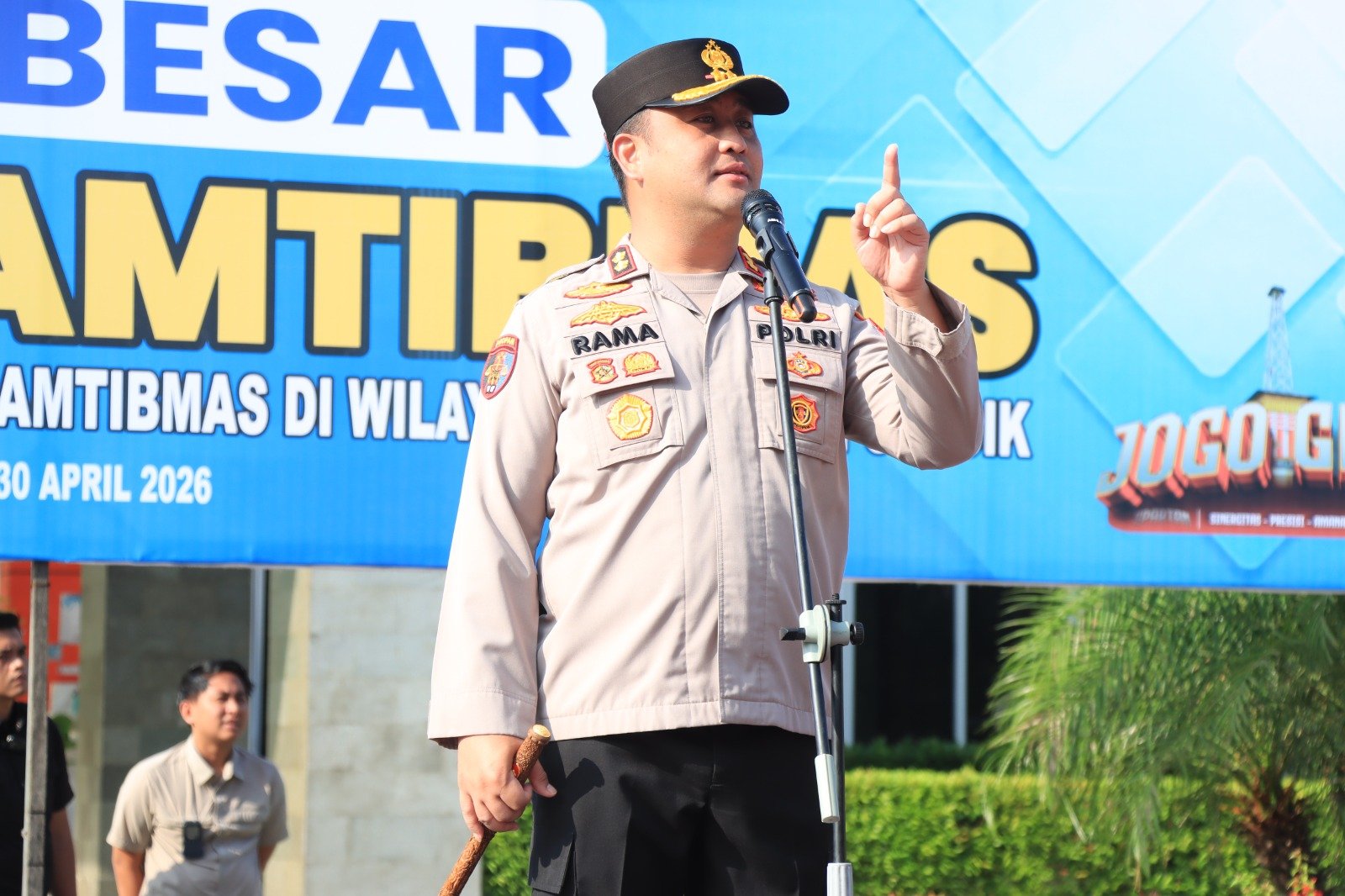 Kapolres Gresik Apresiasi Peringatan May Day di Stadion Gejos Berjalan Kondusif dan Humanis