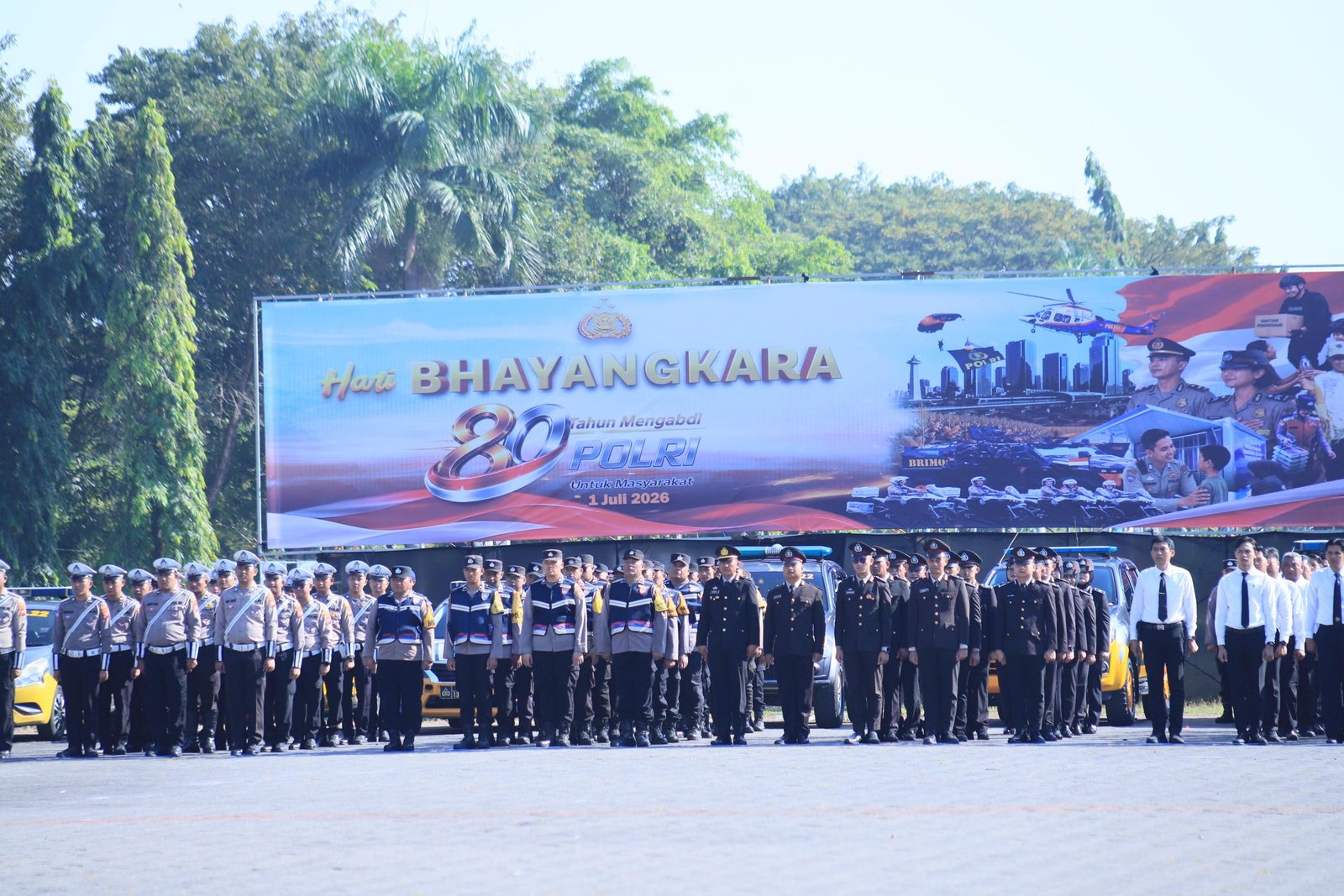 80 Tahun Mengabdi, Polri untuk Masyarakat: Forkopimda Gresik Gelar Upacara dan Tasyakuran Hari Bhayangkara ke-80