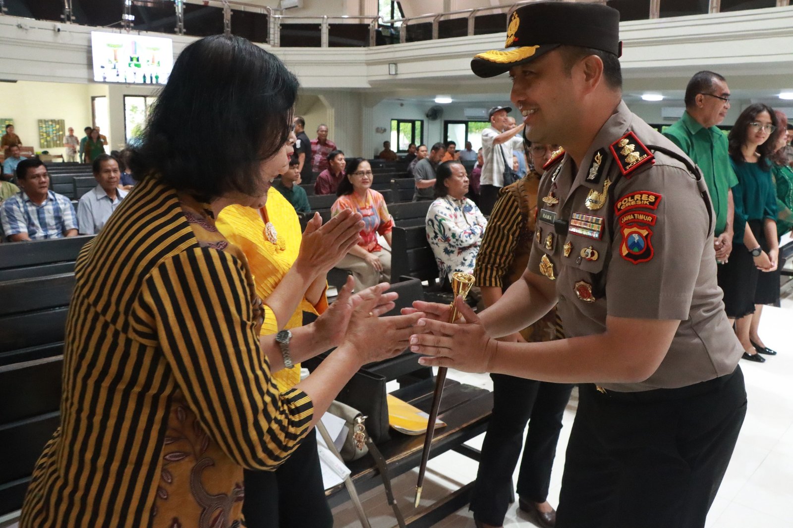 Minggu Kasih di Gereja, Kapolres Sampaikan Pesan Damai dan Jaga Kerukunan